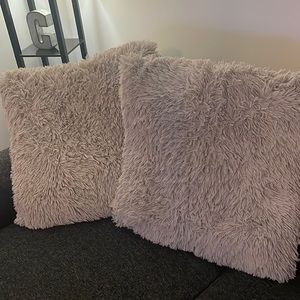Brand New Fuzzy Pillows Set of 2